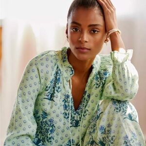 Roller Rabbit Yarrow Jay Linen Top XL